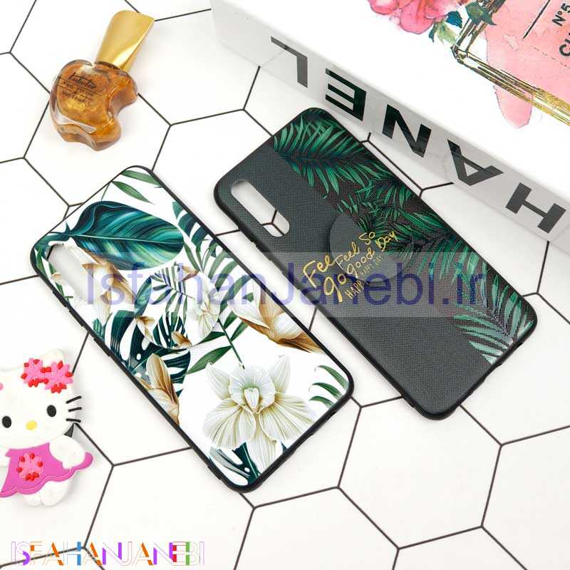 اصفهان جانبی-قاب فانتزی برجسته + پاپ سوکت طرح گل سامسونگ A30s / A50s سری D