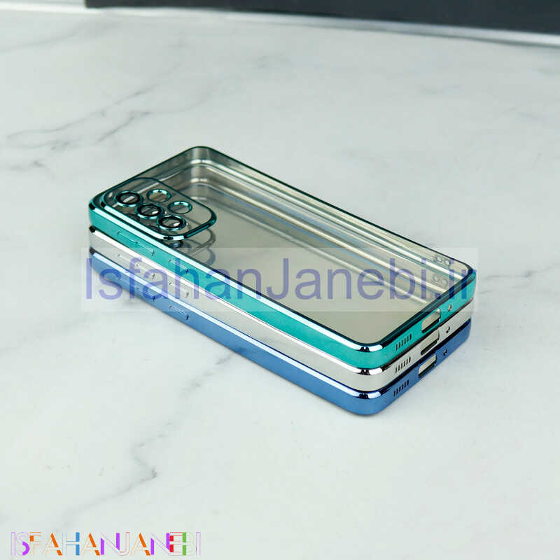 اصفهان جانبی-قاب ساده شفاف دور رنگی محافظ لنزدار Samsung Galaxy A33 5G