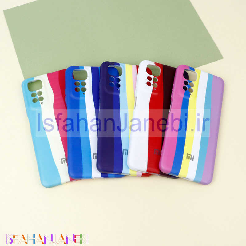 اصفهان جانبی-قاب محافظ لنزدار رنگین کمانی Highcopy شیائومی Xiaomi Redmi Note 11 / 11S 4G سری A
