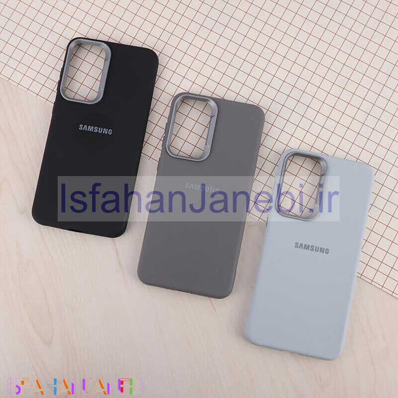 اصفهان جانبی-قاب چرمی ژله ای Leather سامسونگ Galaxy A56 لوگودار