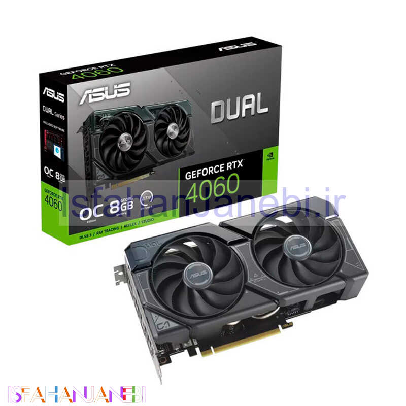 اصفهان جانبی-کارت گرافیک Asus Dual GeForce RTX 4060 OC 8GB GDDR6 128Bit