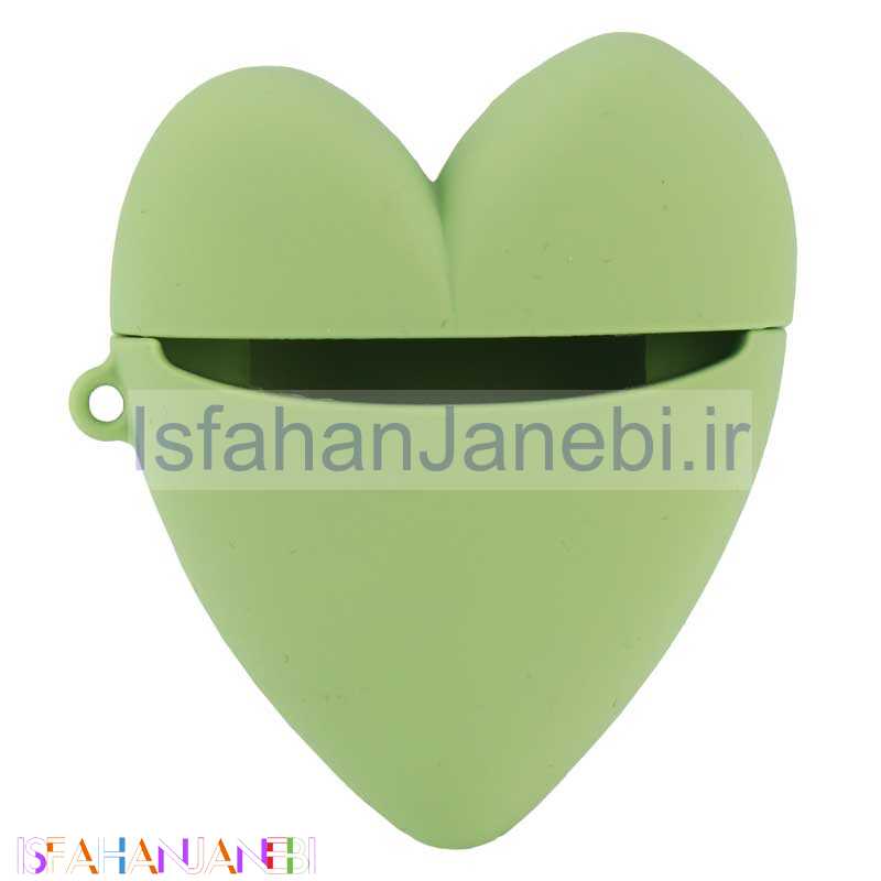 اصفهان جانبی-کیف ایرپاد سیلیکونی طرح قلب سبز
