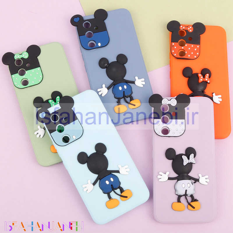 اصفهان جانبی-قاب عروسکی برجسته میکی موس و مینی موس محافظ لنزدار Samsung Galaxy A54