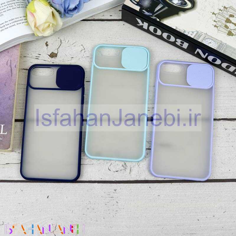 اصفهان جانبی-قاب PC مات محافظ لنز دار کشویی iPhone 7 Plus / 8 Plus