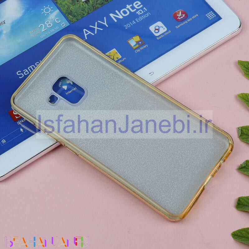 اصفهان جانبی-قاب اکلیلی Samsung A8 Plus 2018 طلایی