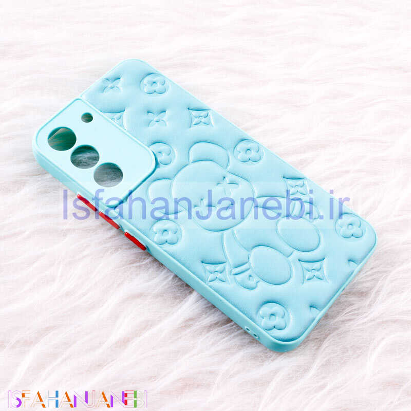 اصفهان جانبی-قاب چرمی پافر Ted محافظ لنزدار Samsung Galaxy S22