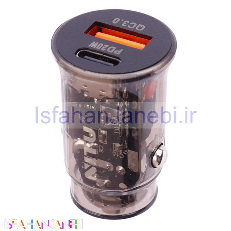 اصفهان جانبی-شارژر فندکی فست شارژ Nitu NDC08 3A QC3.0 PD 20W