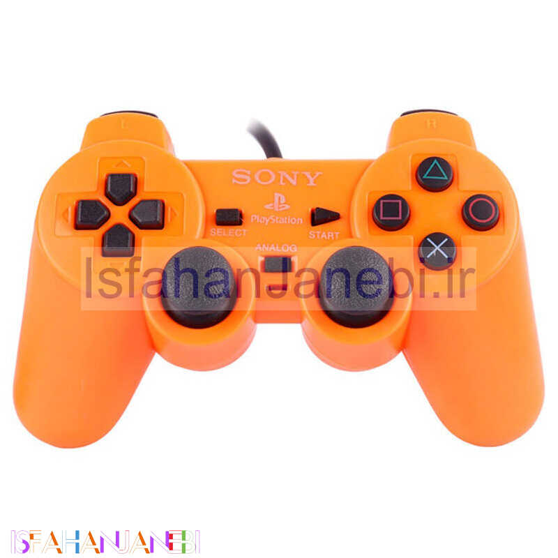 اصفهان جانبی-دسته بازی تک شوکدار Sony PS2 قیری نارنجی