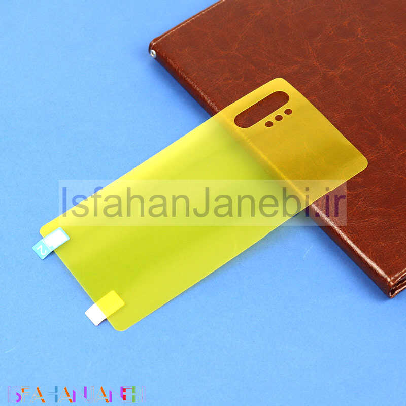 اصفهان جانبی-برچسب پشت تمام چسب زرد Samsung Note 10 Plus