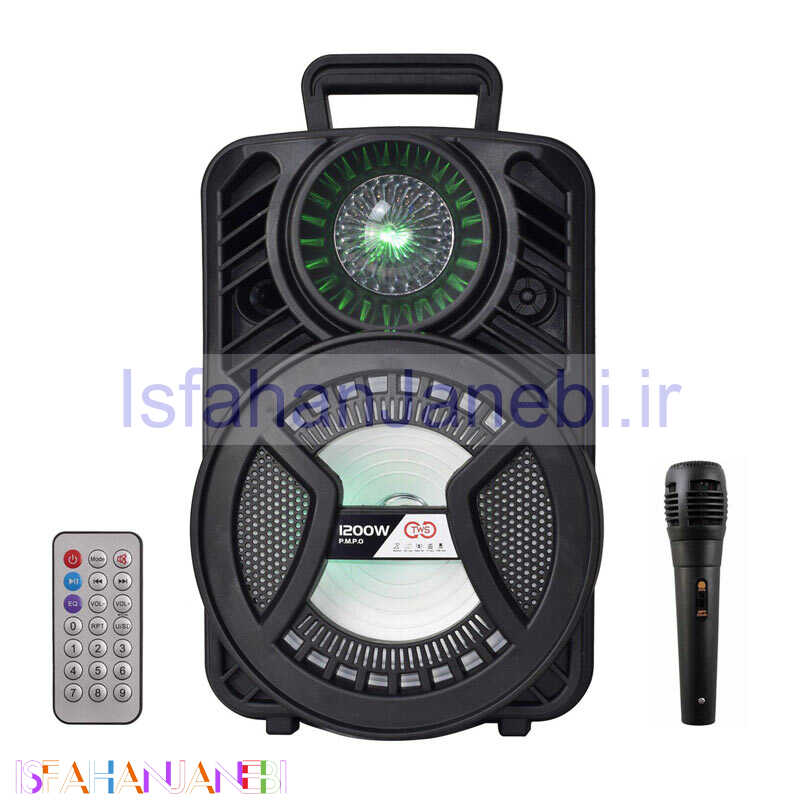اصفهان جانبی-اسپیکر چمدانی بلوتوثی رم و فلش خور ALP-805 + میکروفون و ریموت کنترل