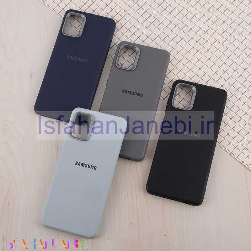 اصفهان جانبی-قاب چرمی ژله ای Leather سامسونگ Galaxy A31 لوگودار