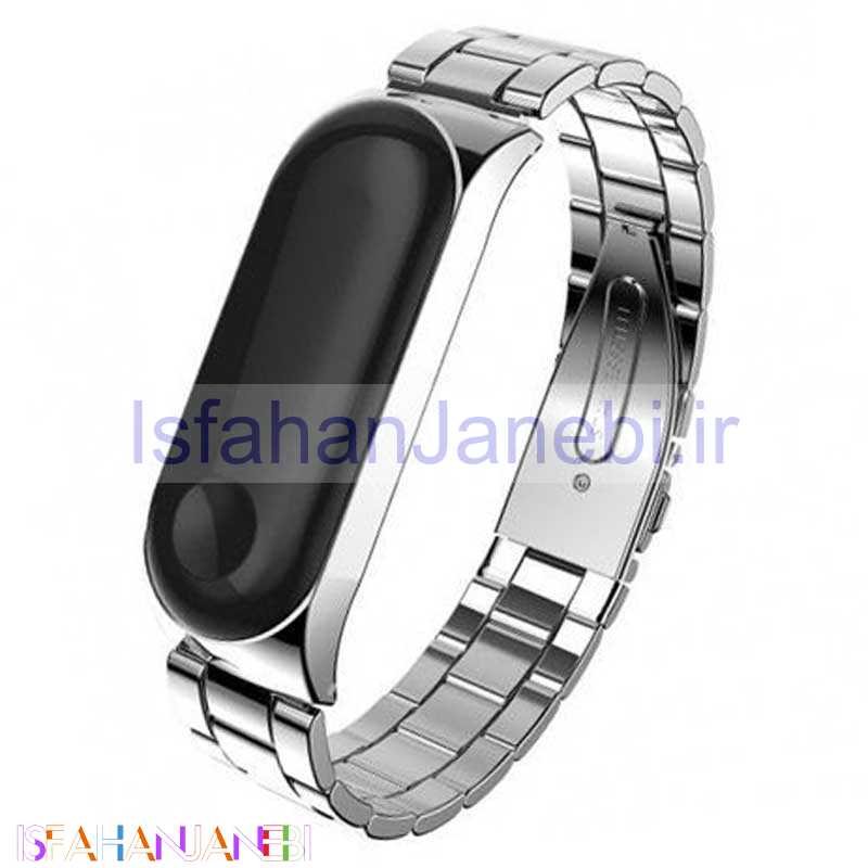 اصفهان جانبی-بند فلزی دستبند سلامتی Mi Band 3 / 4 3Bead