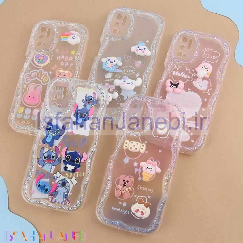 اصفهان جانبی-قاب شاینی شیائومی Redmi Note 10 5G / Poco M3 Pro عروسکی محافظ لنزدار