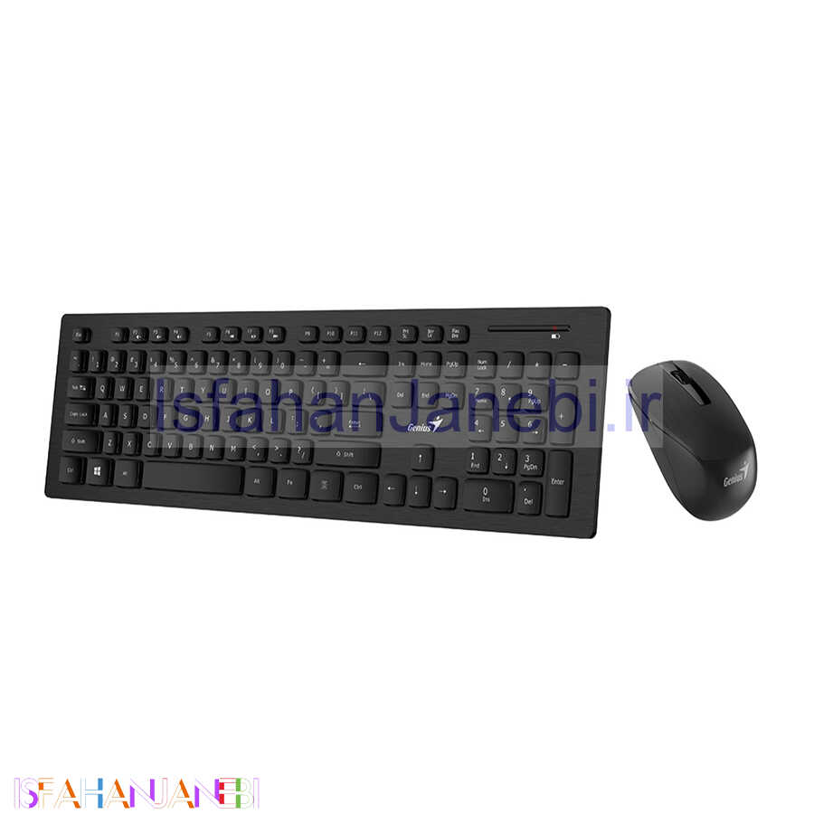 اصفهان جانبی-کیبورد و موس بی سیم جنیوس SlimStar 8008