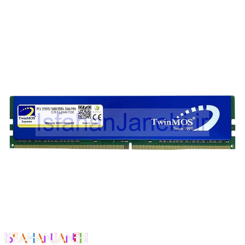 اصفهان جانبی-رم کامپیوتر TwinMos DDR4 16GB 2666MHz CL19 Single