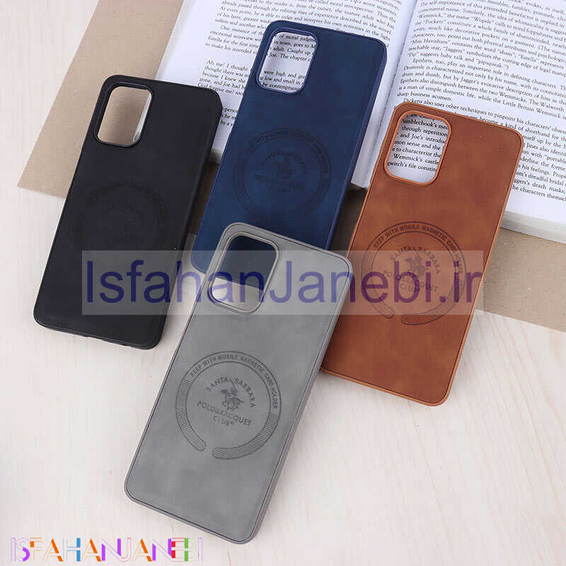 اصفهان جانبی-قاب چرمی Polo & Racquet Club سامسونگ Galaxy A22 4G / M22 / M32 4G طرح مگ سیف