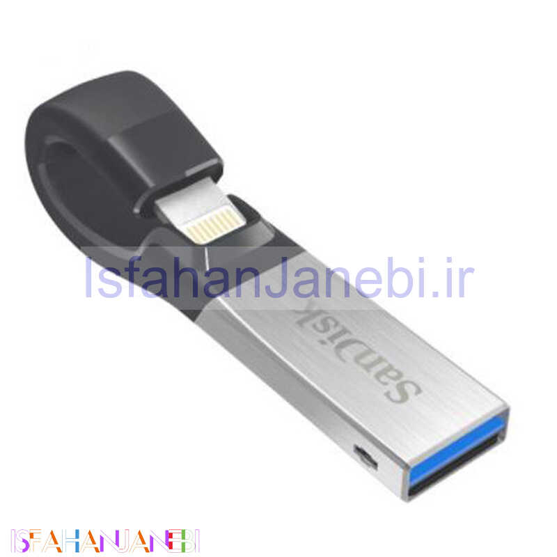 اصفهان جانبی-فلش 16 گیگ سن دیسک SanDisk iXpand OTG Lightning USB3.0