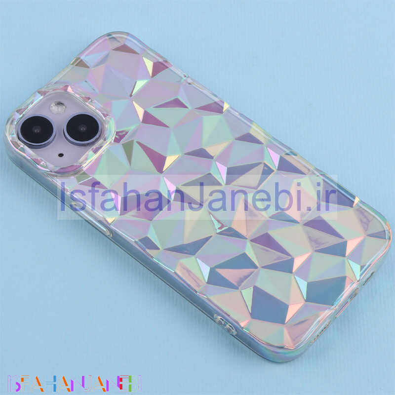 اصفهان جانبی-قاب ژله ای الماسی شفاف آیفون iPhone 14 / 13