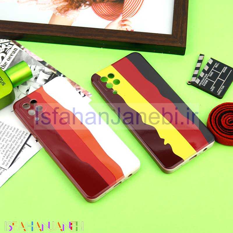 اصفهان جانبی-قاب سیلیکونی محافظ لنزدار طرح رنگین کمان Samsung Galaxy A12