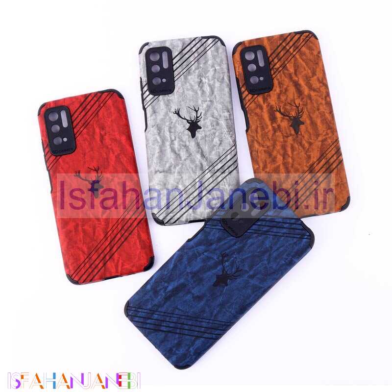 اصفهان جانبی-قاب ساده سیلیکونی چرمی محافظ لنزدار Xiaomi Poco M3 Pro