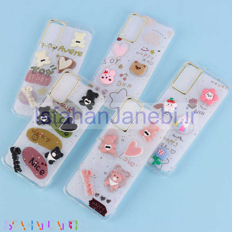 اصفهان جانبی-قاب ژله ای شفاف عروسک برجسته Samsung Galaxy A05s