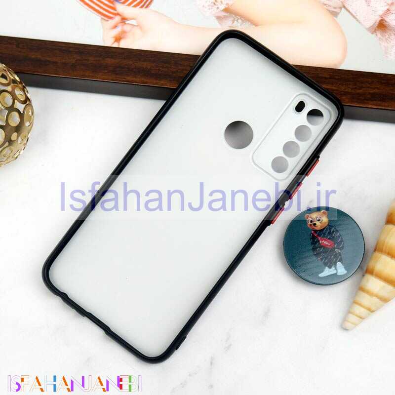اصفهان جانبی-قاب PC محافظ لنز دار طرح Baron + پاپ سوکت Xiaomi Redmi Note 8