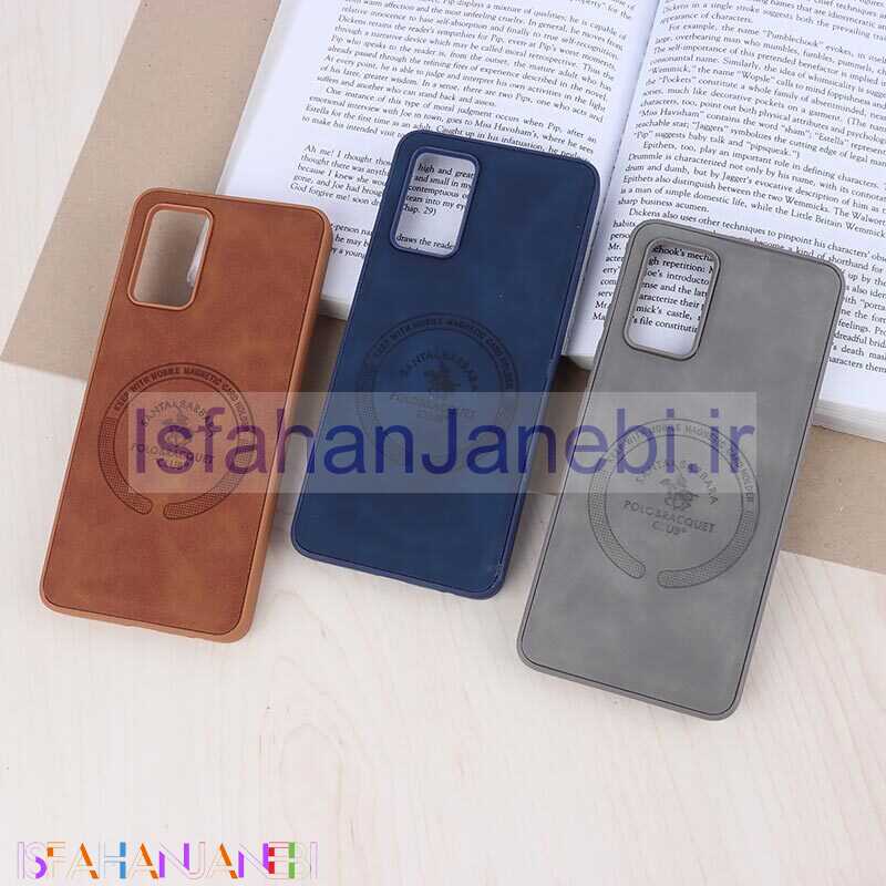 اصفهان جانبی-قاب چرمی Polo & Racquet Club سامسونگ Galaxy A32 4G طرح مگ سیف