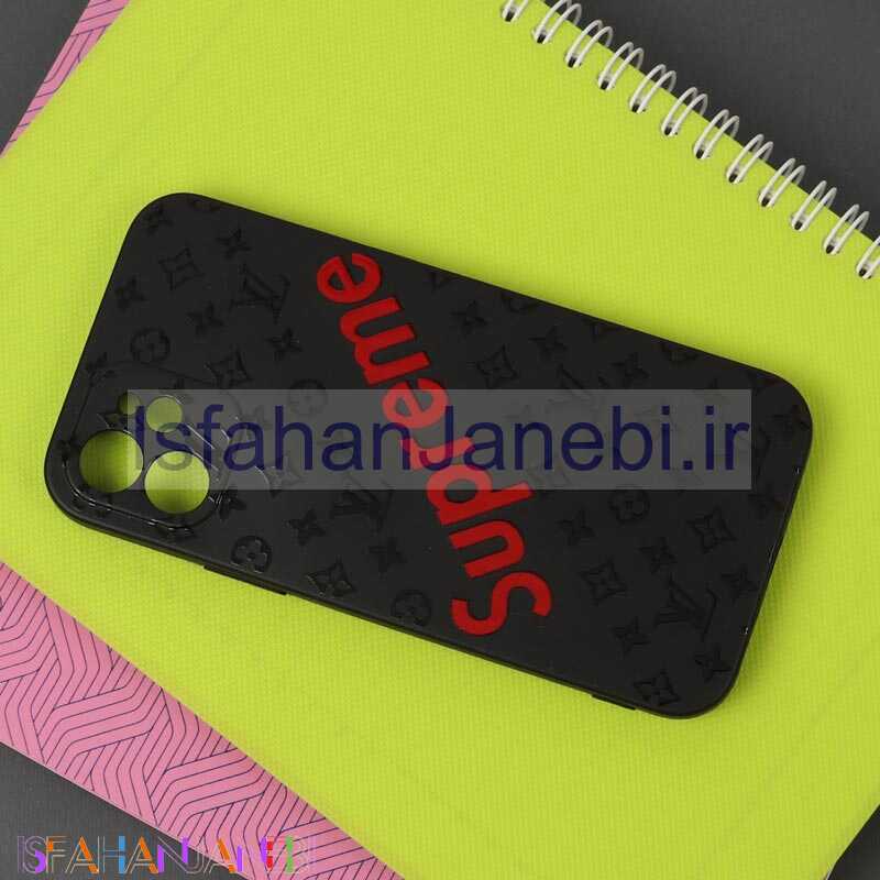 اصفهان جانبی-قاب طرحدار محافظ لنزدار مشکی Superme آیفون iPhone 12