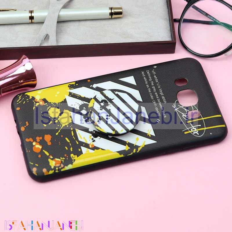 اصفهان جانبی-قاب فانتزی برجسته + پاپ سوکت کد18 سامسونگ J7 2016