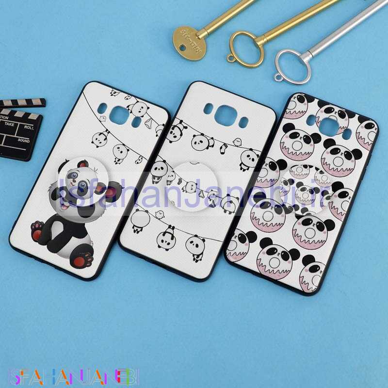 اصفهان جانبی-قاب فانتزی برجسته + پاپ سوکت طرح پاندا سامسونگ J7 2016 سری D