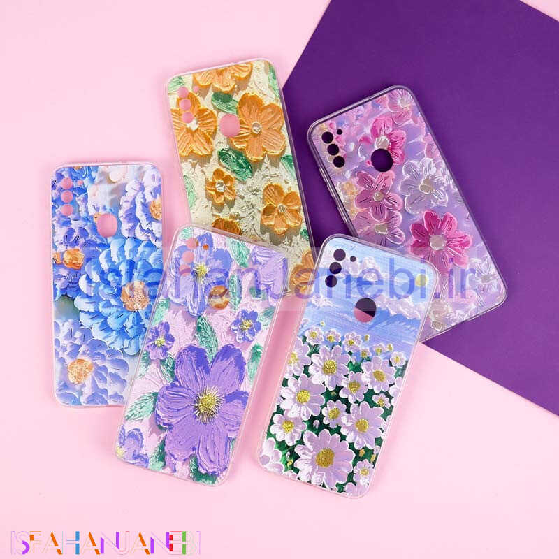 اصفهان جانبی-قاب ژله ای طرحدار گل برجسته محافظ لنزدار Samsung Galaxy A11