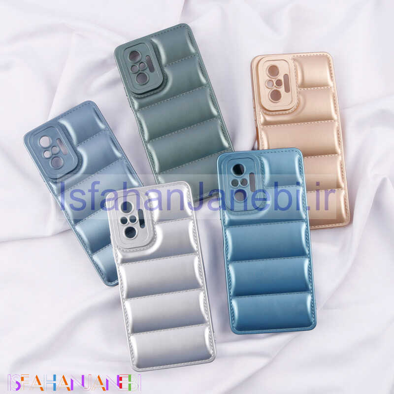 اصفهان جانبی-قاب پافر ژله ای براق محافظ لنزدار Xiaomi Redmi Note 10 Pro