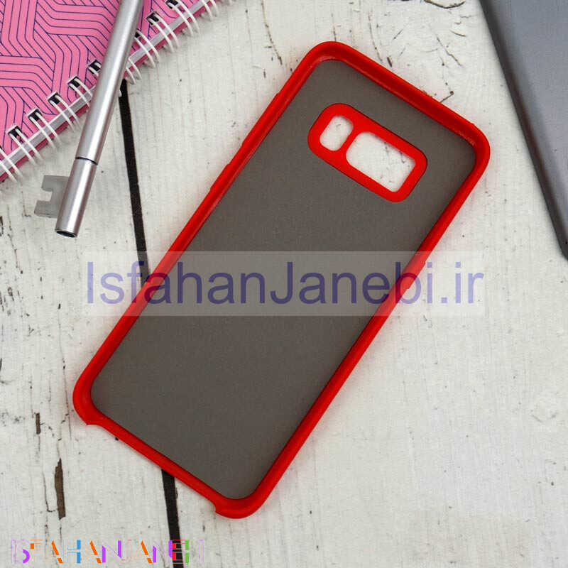 اصفهان جانبی-قاب طرح سیلیکونی Samsung Galaxy S8 قرمز