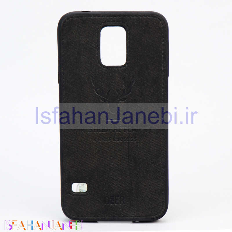 اصفهان جانبی-قاب چرمی طرح گوزن Samsung S5 مشکی