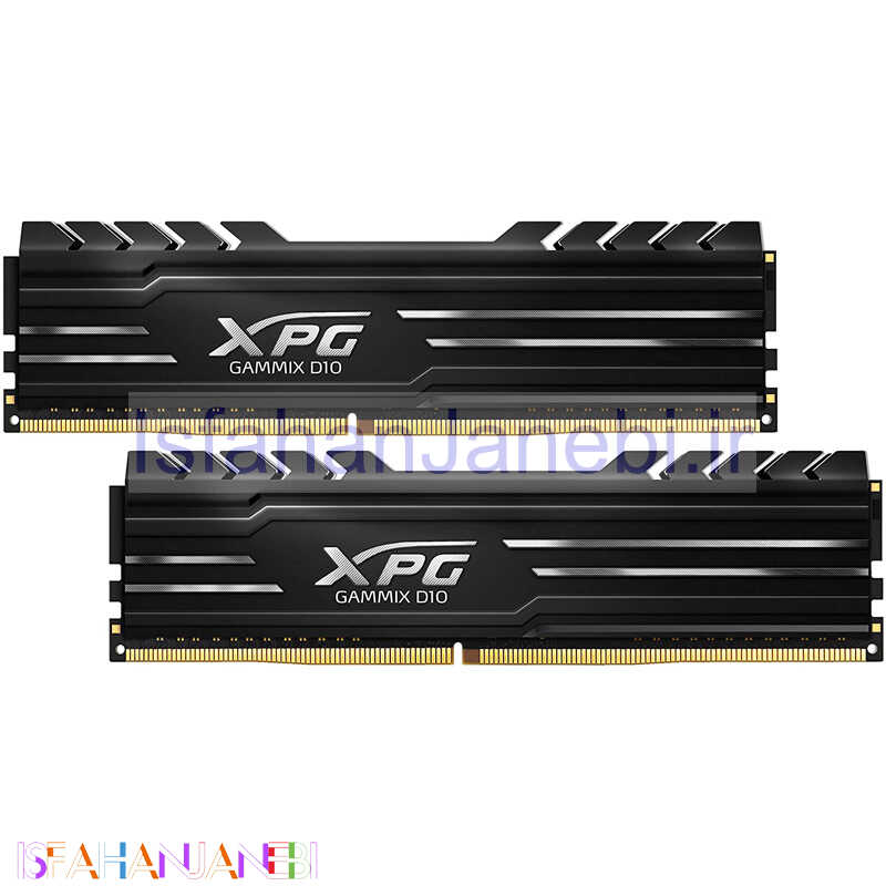 اصفهان جانبی-رم کامپیوتر Adata XPG Gammix D10 U-DIMM DDR4 16GB 3600MHz CL18 Dual