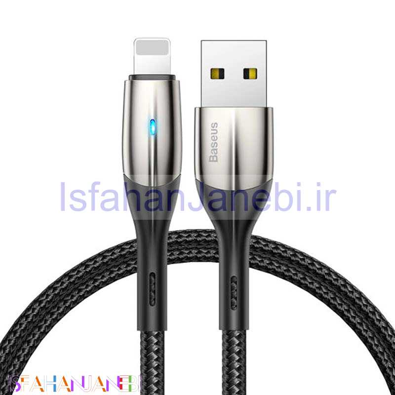 اصفهان جانبی-کابل آیفونی Baseus TZCALSP-A01 2.4A 1m بسته 16 تایی