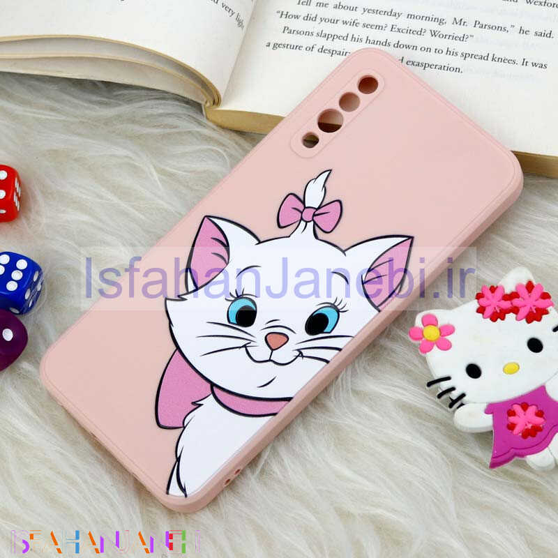 اصفهان جانبی-قاب سیلیکونی عروسکی محافظ لنزدار طرح گربه اشرافی Samsung Galaxy A30s / A50s