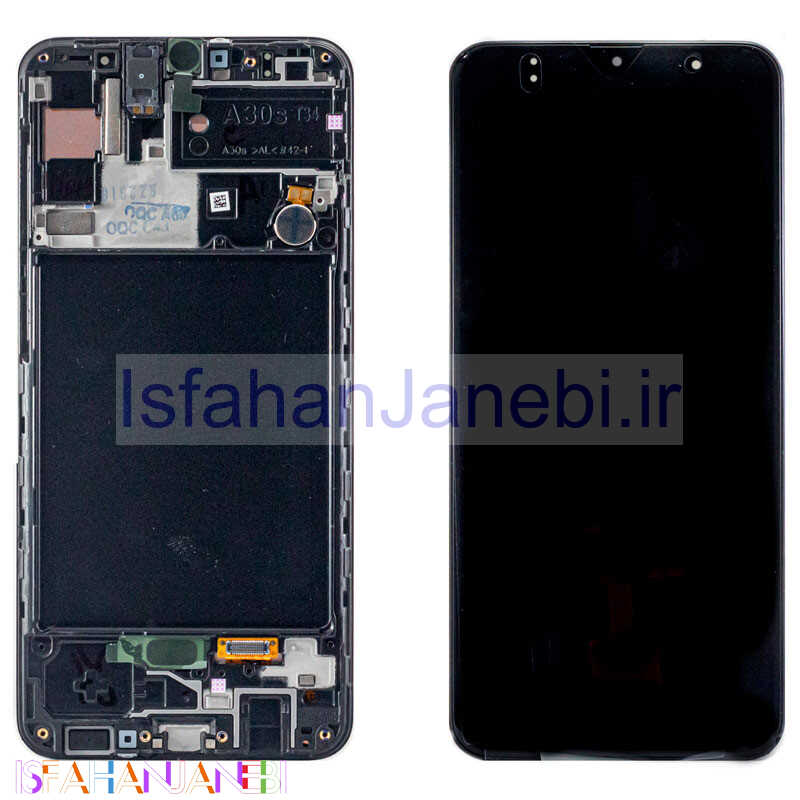اصفهان جانبی-تاچ و ال سی دی اورجینال Samsung Galaxy A30s سرویس پک به همراه فریم