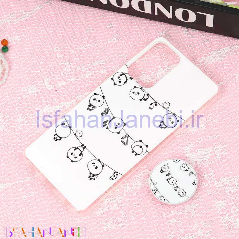اصفهان جانبی-قاب سوپر IMD دور شفاف پاپ سوکت دار Samsung A72 پاندا