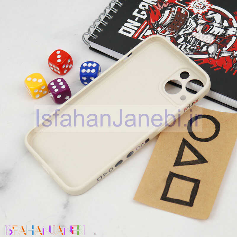 اصفهان جانبی-قاب سیلیکونی محافظ لنزدار طرح اسکویید گیم iPhone 13 Pro Max کد 6