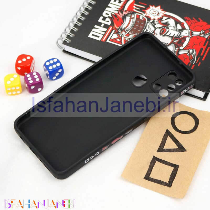 اصفهان جانبی-قاب سیلیکونی محافظ لنزدار طرح اسکویید گیم Samsung Galaxy A21s کد 12