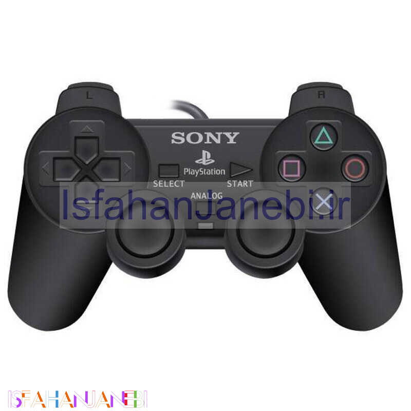 اصفهان جانبی-دسته بازی تک شوکدار Sony PS2 قیری مشکی