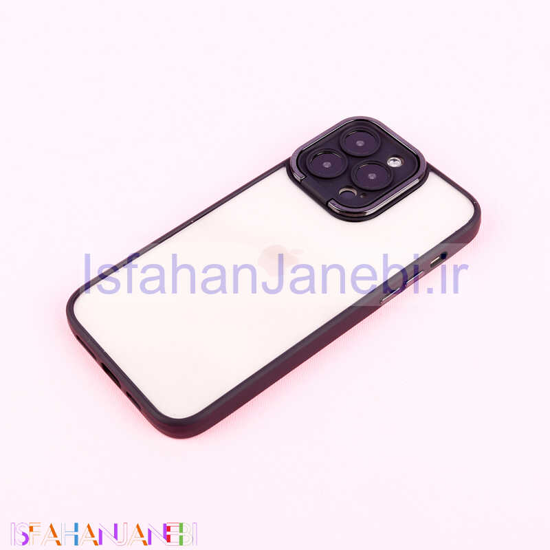 اصفهان جانبی-قاب PC آیفون iPhone 14 Pro Max متال ایرون محافظ لنزدار