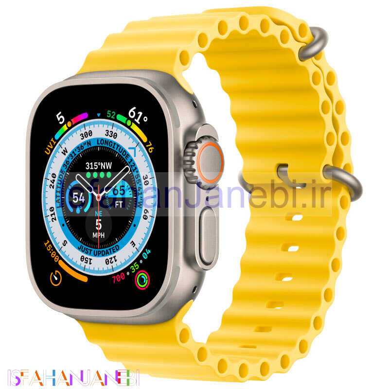 اصفهان جانبی-ساعت هوشمند اپل سری Apple Watch 49mm Titanium Case Midnight Ocean Band GPS + Cellular Ultra