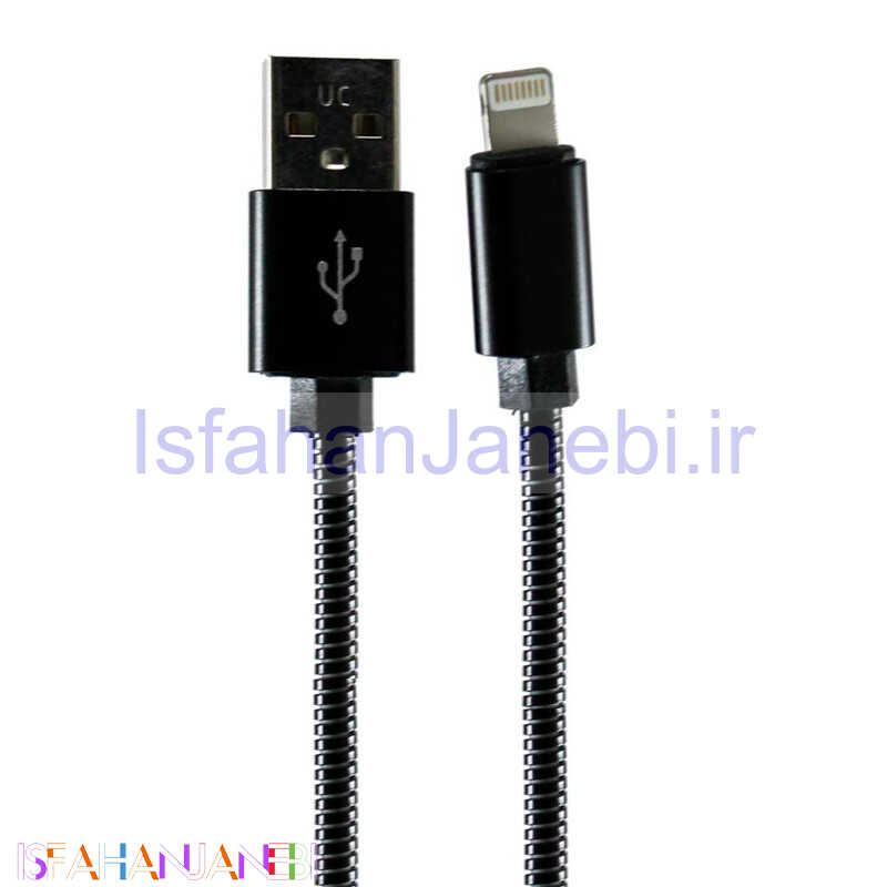 اصفهان جانبی-کابل اصلی آیفونی روکش فلزی سر فلزی درجه یک