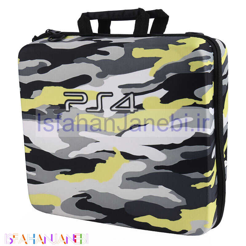 اصفهان جانبی-کیف کنسول بازی PS4 طرح چریکی زرد سفید
