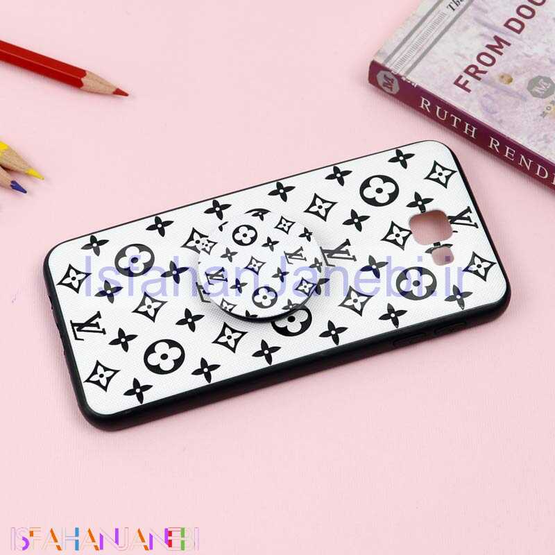 اصفهان جانبی-قاب فانتزی برجسته + پاپ سوکت طرح LV سامسونگ J5 Prime سری D