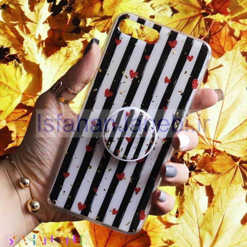 اصفهان جانبی-قاب رنگین کمانی پاپ سوکت دار خرچنگی کد2 آیفون iPhone 7 Plus / 8 Plus