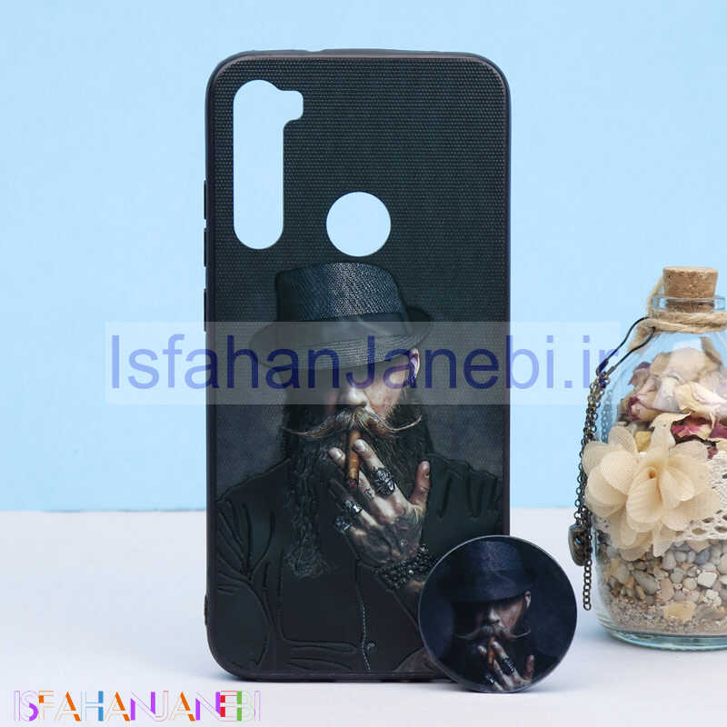 اصفهان جانبی-قاب طرحدار + پاپ سوکت Xiaomi Redmi Note 8 کد9 سری B