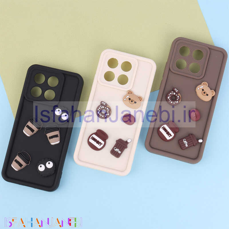 اصفهان جانبی-قاب سولید کیس عروسکی پاستیلی محافظ لنزدار Xiaomi Poco X6 Pro